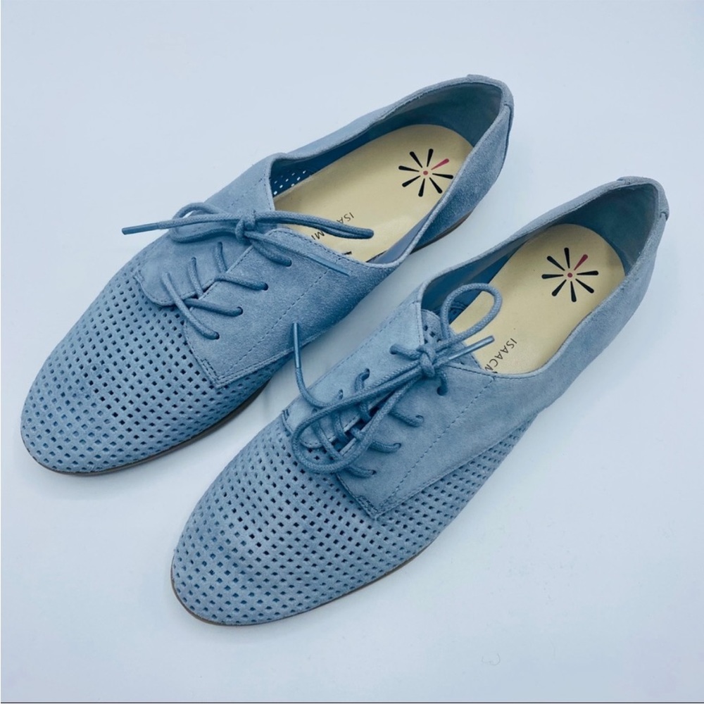 Isaac Mizrahi blue lace up loafers - Picture 5 of 5